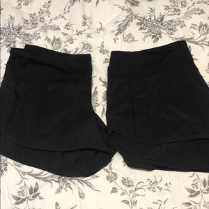 2 pair lululemon black shorts for @watchgirl33